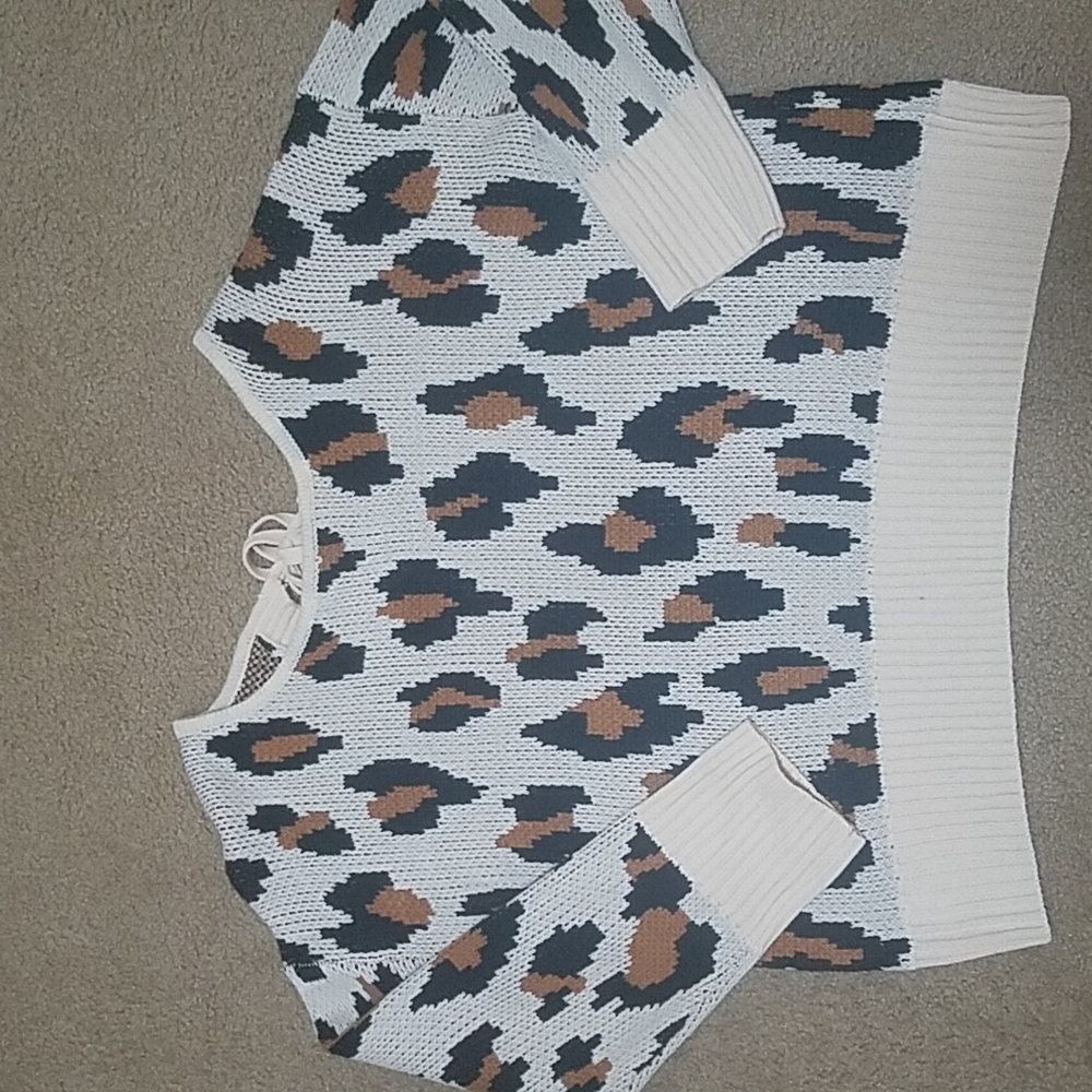 Animal print sweater